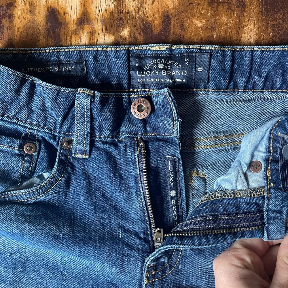 Lucky brand jeans boys size 8 ( authentic skinny jeans)
